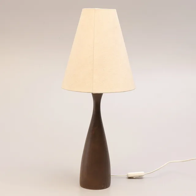 BORDSLAMPA, trä, 1900-tal.