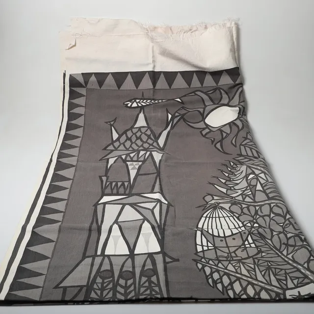 STIG LINDBERG. Väggtextil, "Livets Träd, NK´s textilkammare, 1900-talets mitt.