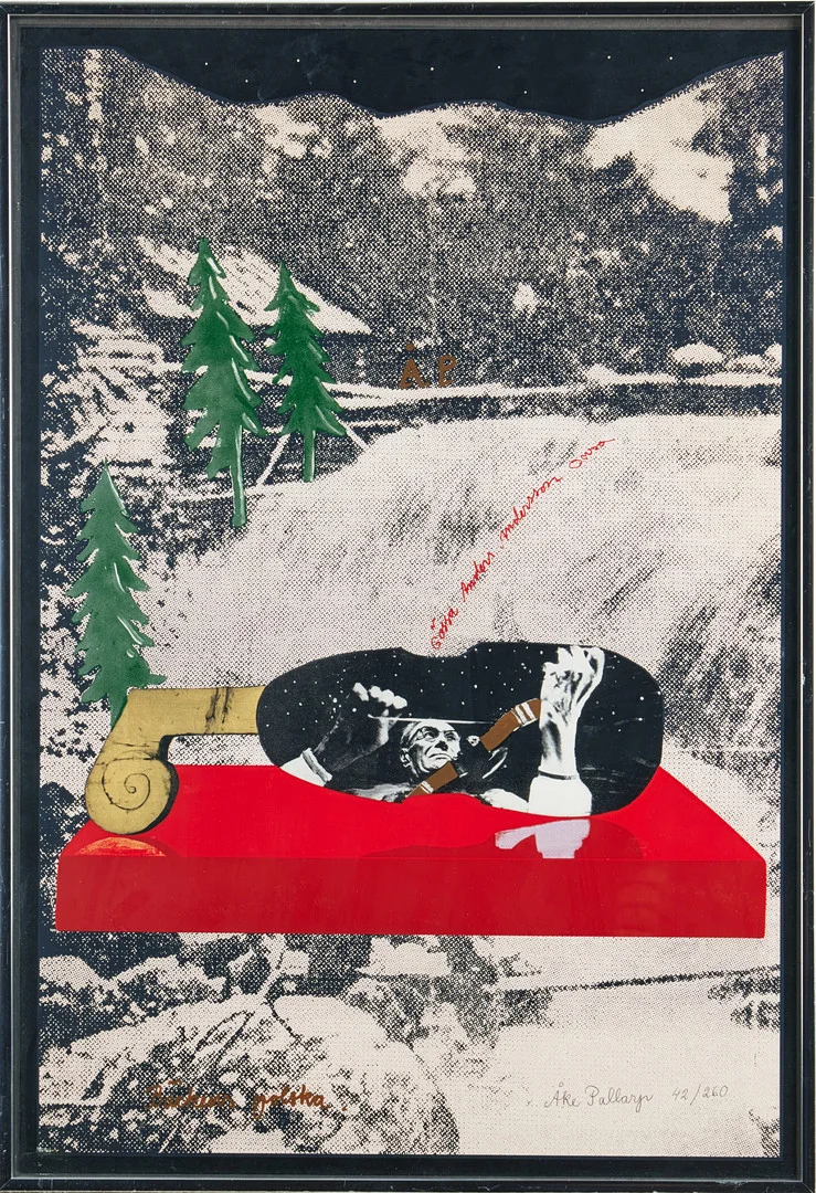 ÅKE PALLARP (1933-2013). "Bäckens polska", färglitografi, signerad samt numrerad 42/260. — Engravings & Prints — Stockholms Auktionsverk Magasin 5