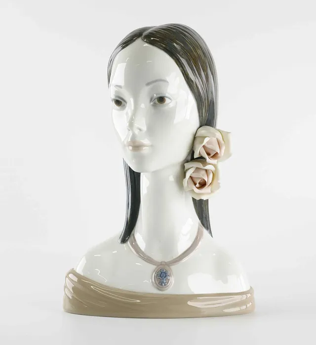 JUAN HUERTA. figurin, "Maja", porslin, Lladro, Spanien, signerad, 1969-85.
