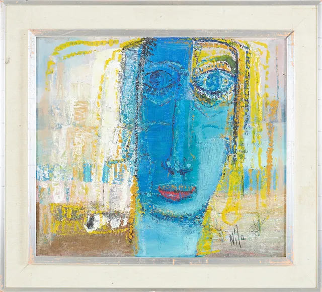 LAURI NILA. (1898-1983 Finland), "Kirsti", olja på pannå, signerad Nila.