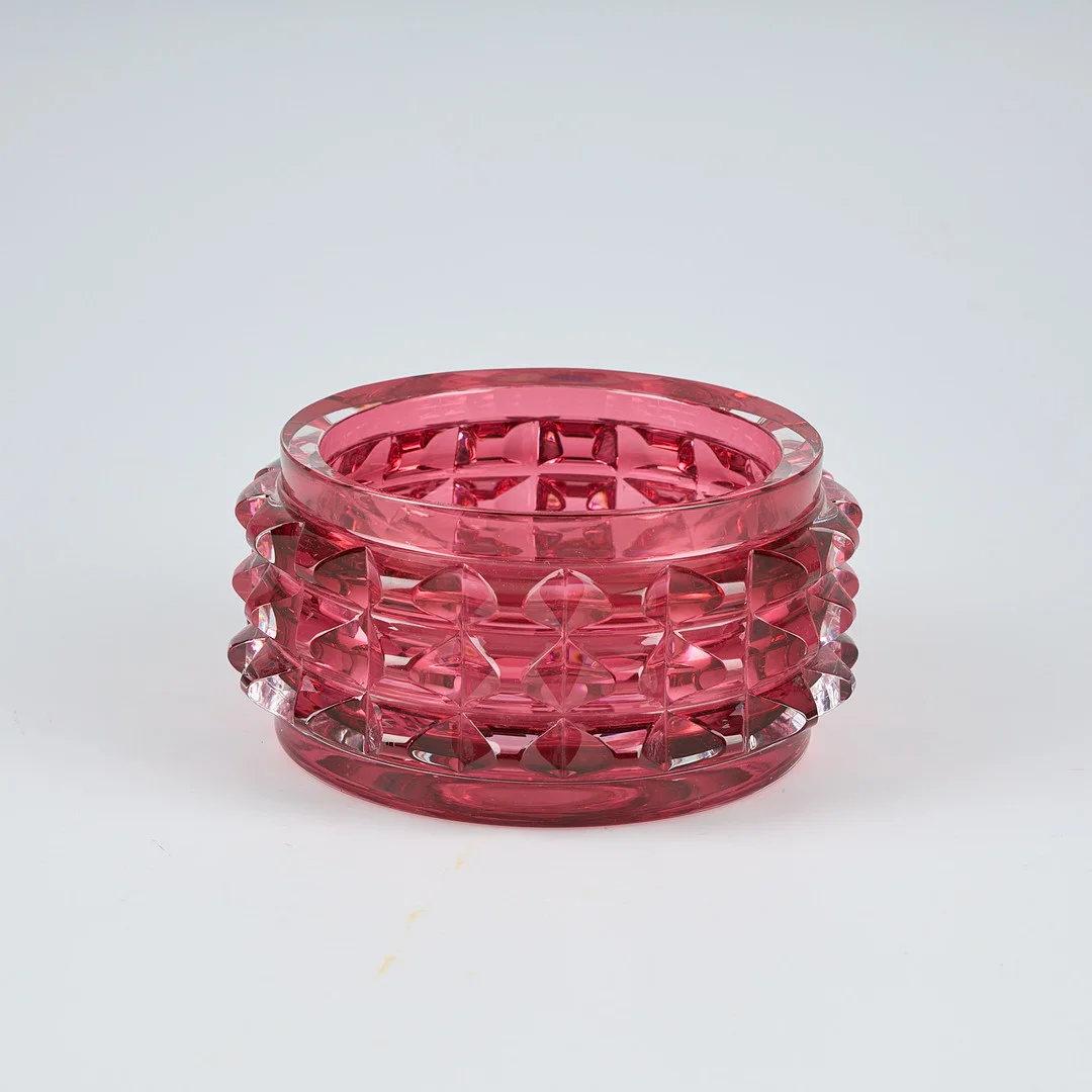 AIMO OKKOLIN. SKÅL. "Serpentin" modell 6577. Signerad Aimo Okkolin Riihimäen Lasi Oy. — Art glass — Stockholms Auktionsverk Helsinki