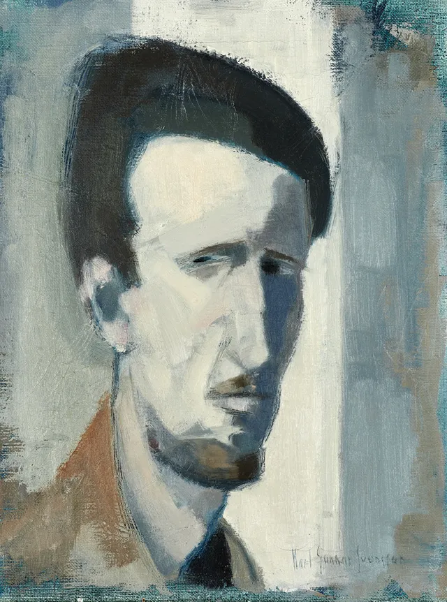 KARL GUNNAR SVENSSON (Stockholm 1913-1966 Stockholm), "Självporträtt", signerad, olja på duk.