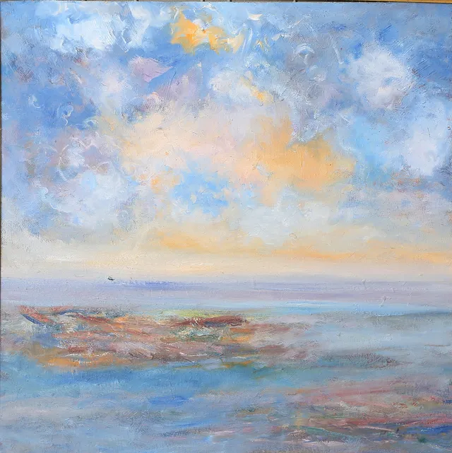 CHARLES AVDESJÖ. OLJA på pannå, signerad, 1900-tal.
