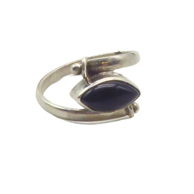 925ER SILBERRING MIT SCHWARZEM ONYX.