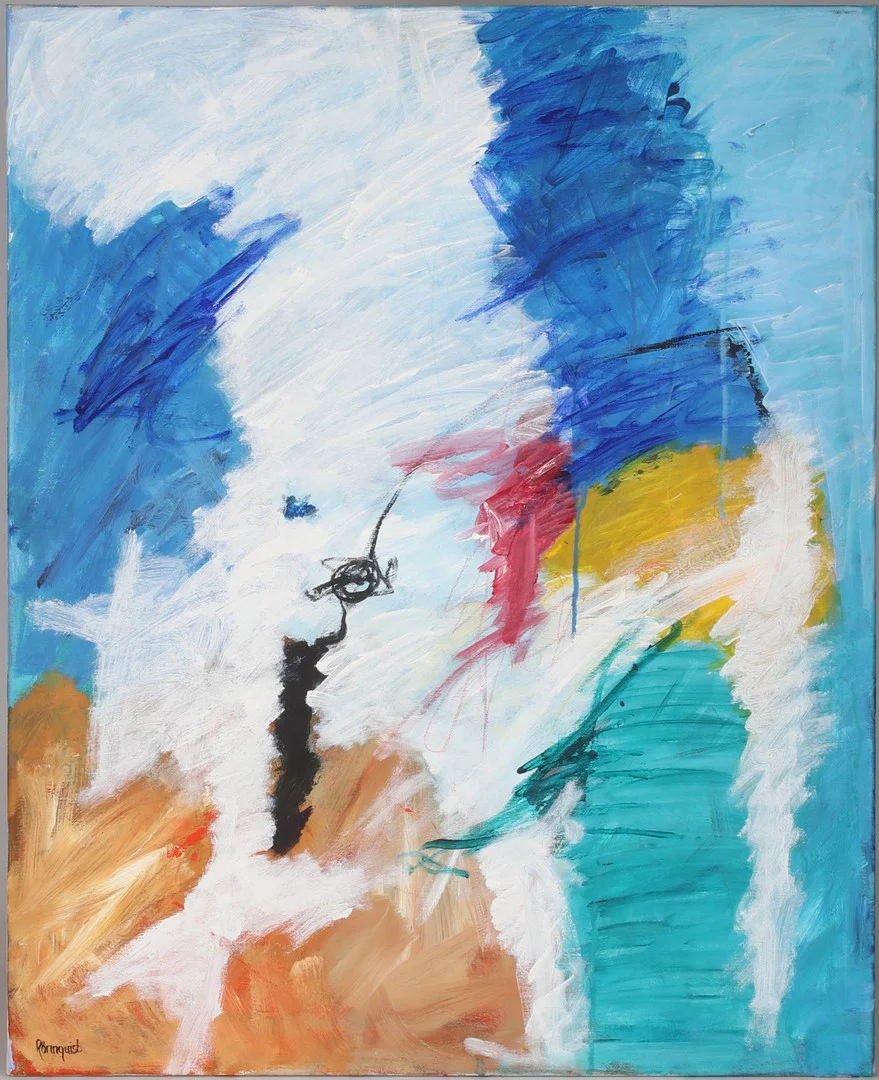 BJÖRN RÖNNQUIST. "Wings of the river", akryl på duk, signerad. — Paintings — Stadsauktion Sundsvall