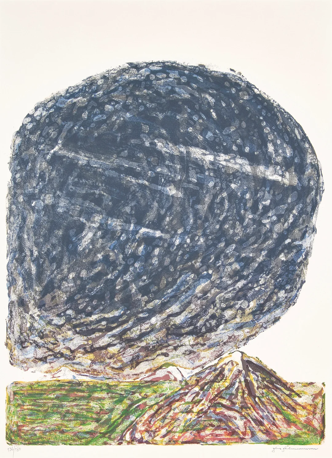 Johannessen, Jens — "Smusser alt det friske grønne, kveler alle spirer skjønne" 1986 — Kunst/Grafikk — Blomqvist