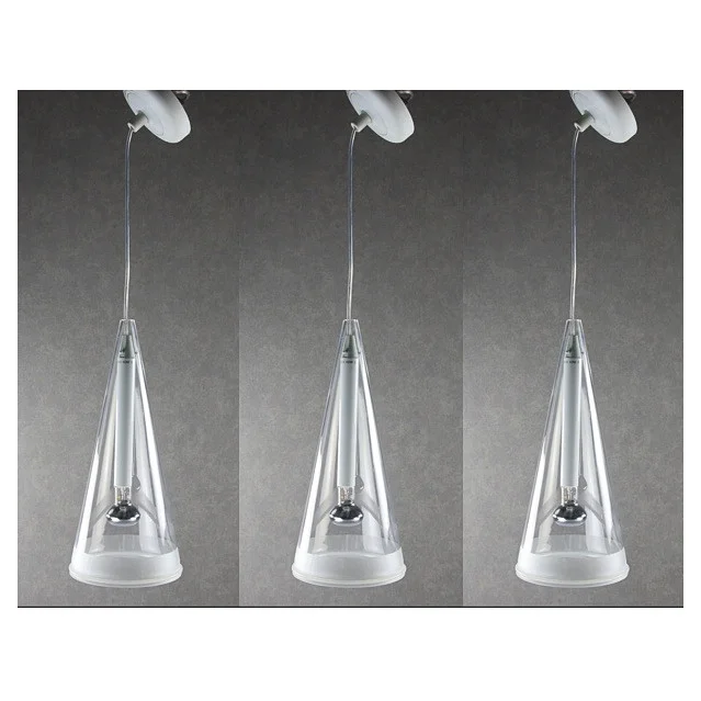 ACHILLE CASTIGLIONI. Taklampa, 3 st, "Fucsia 1", Flos, glas, Italien. — Ceiling lights — Höganäs Auktionsverk
