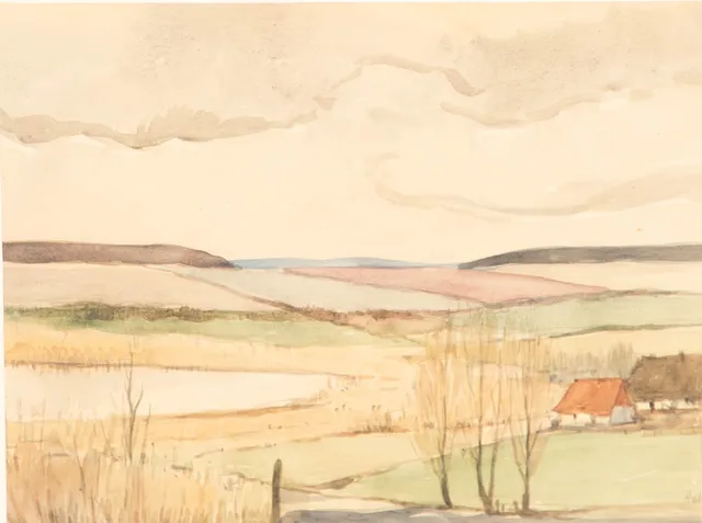 WILLY HABL. Norddeutsche Landschaft.