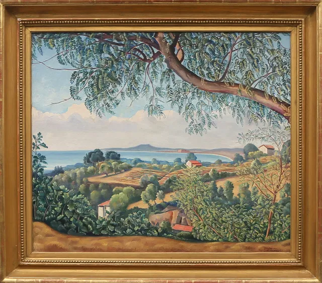 HELGE JOHANSSON. OLJA på duk, signerad, 1925.