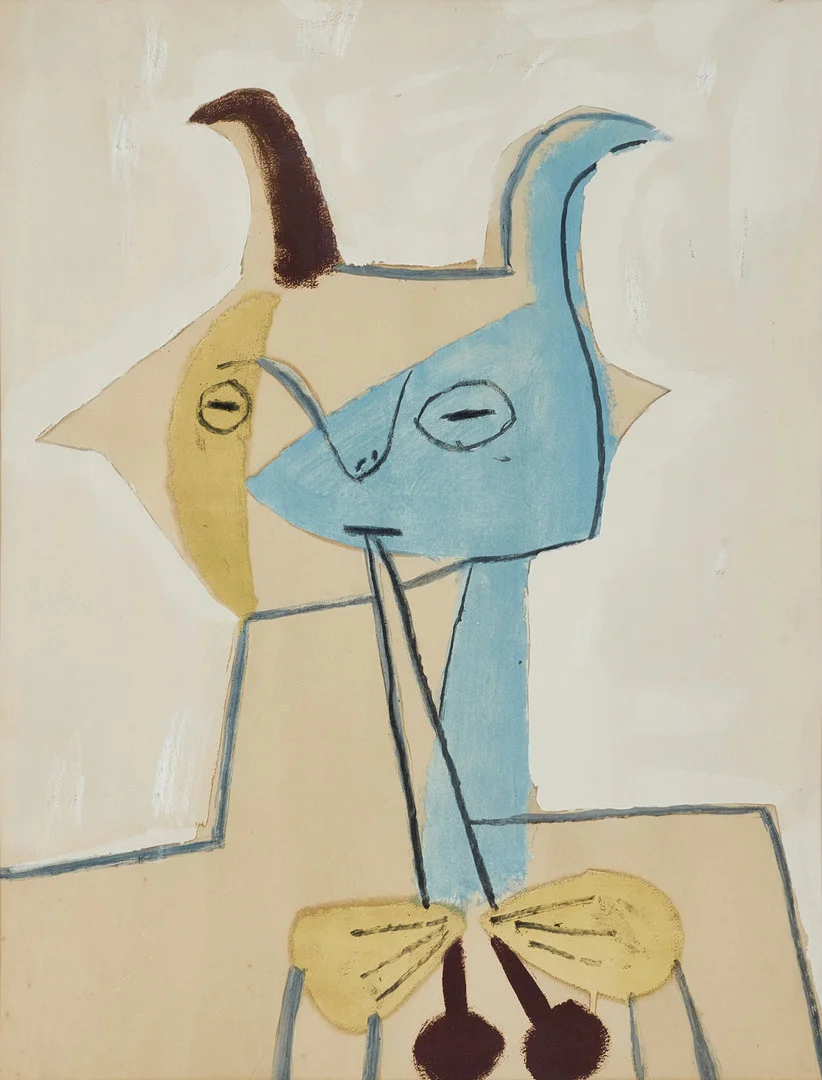PABLO PICASSO. "Faune", ur "Faunes et Flore d'Antibes", färglitografi 1960, efter Pablo Picasso. — Engravings & Prints — Crafoord Auktioner Stockholm