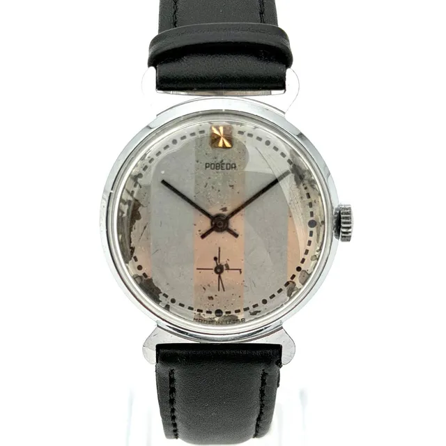 POBEDA, armbandsur, 1970/80-tal, manuell, stål.