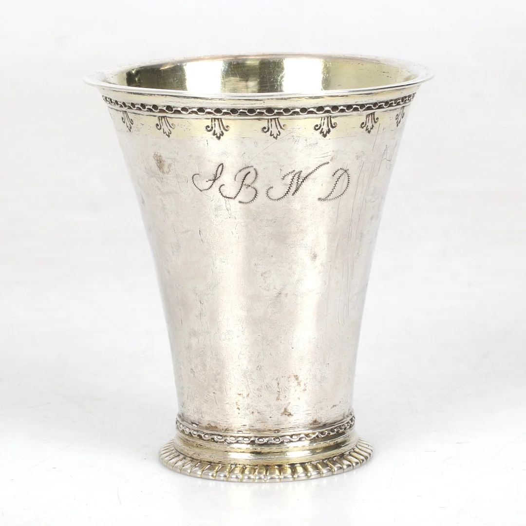BÄGARE, silver, Otto Henrik Sjöberg (1726-1775), Falun. 1767. — Silver — Stadsauktion Sundsvall