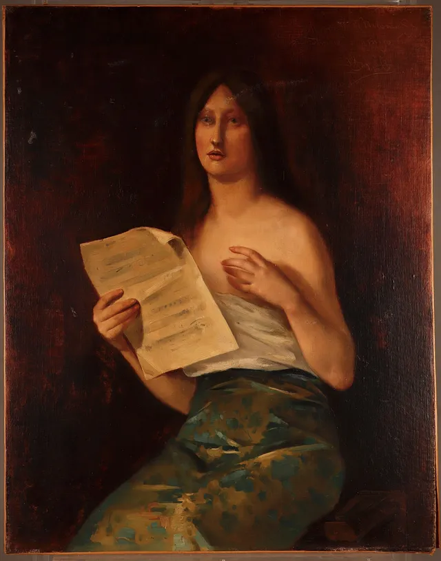 JOAN BRULL. Una joven.