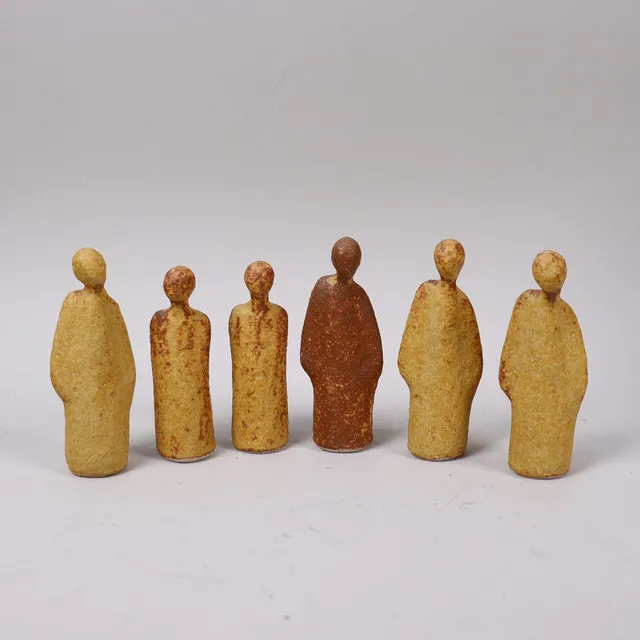 GETTHEN HOLM (1946-2015), Lund, figuriner i stengods, 6 st.