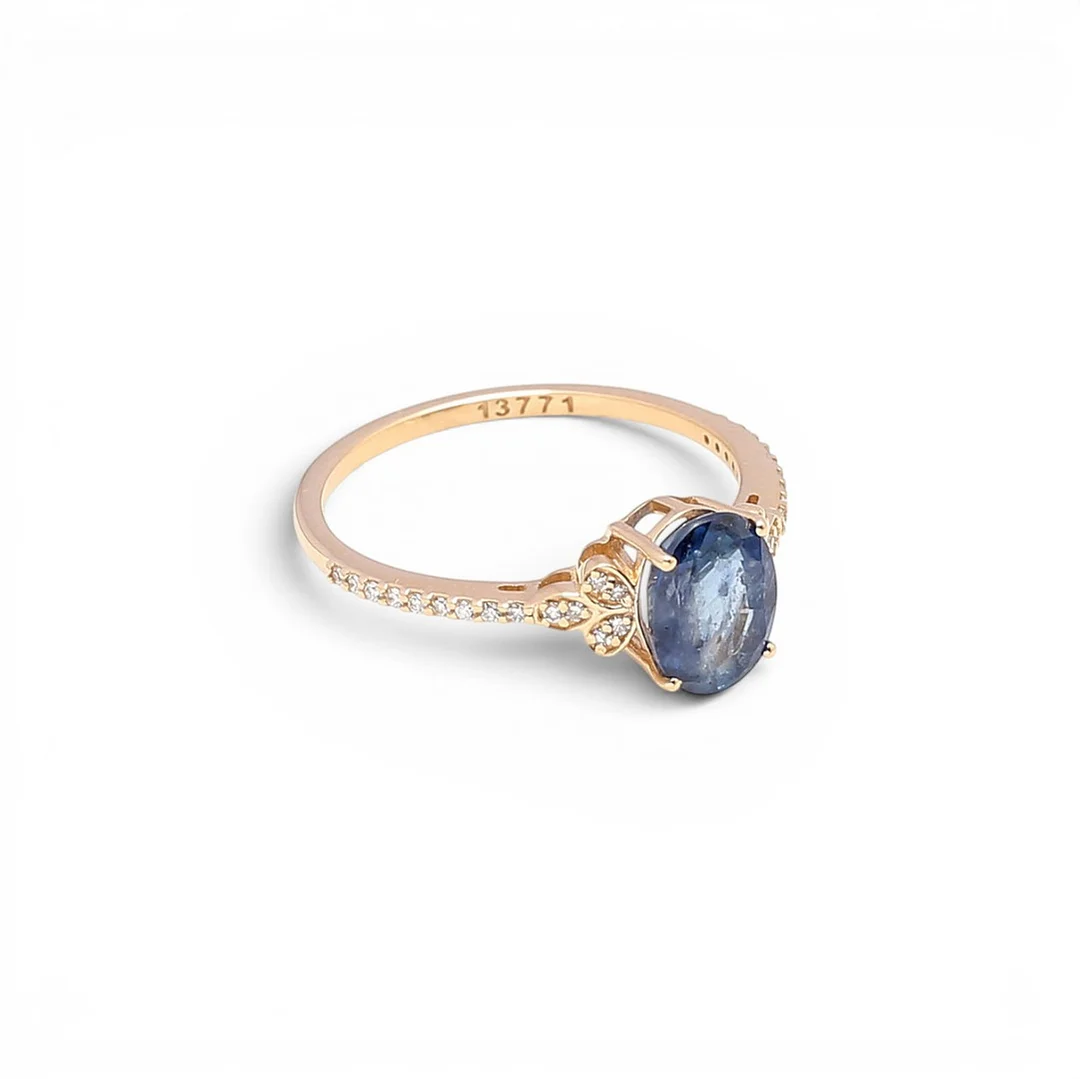 Sapphire and diamonds ring. — Rings — Balclis