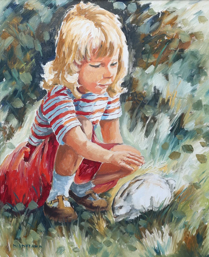 MONICA SMETANA. Olja på duk, signerad. — Paintings — Gomér & Andersson Jönköping