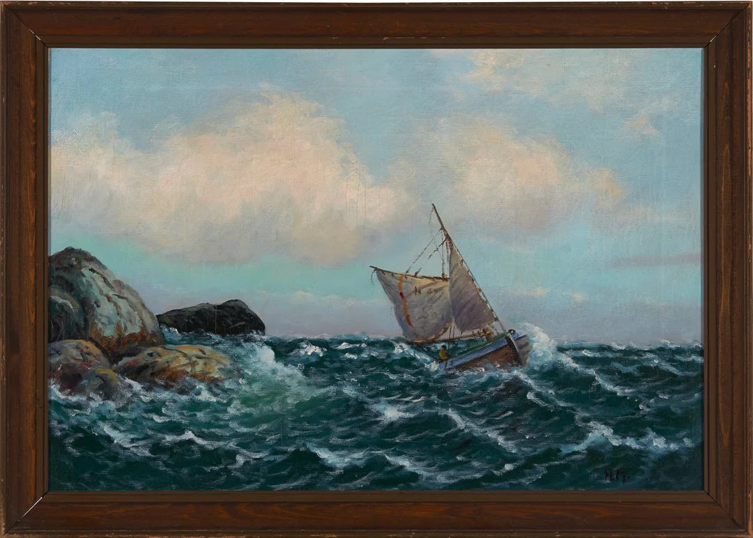 Norsk skole 1900-tallet — Til havs — Kunst/Maleri — Blomqvist