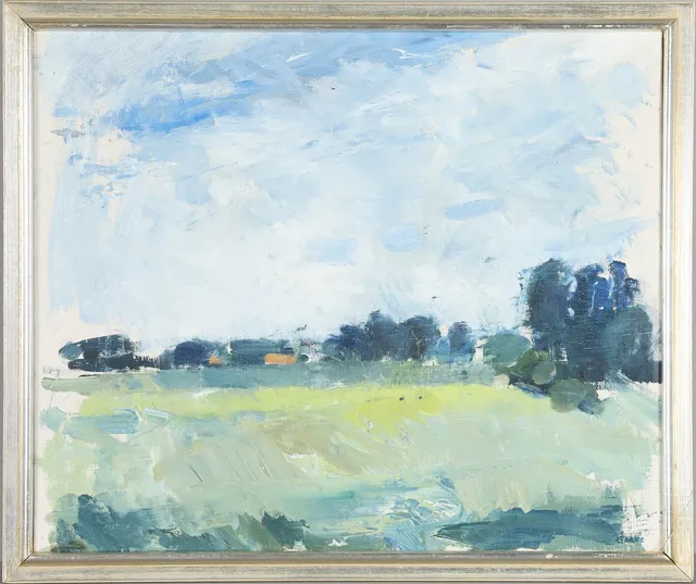 GUSTAV ARNE (1925–2011). GUSTAV ARNE. OLJA PÅ DUK LANDSKAP.SIGNERAD.