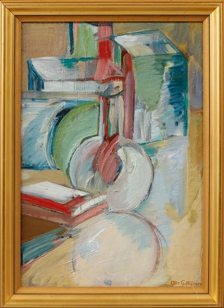 OLLE PETTERSSON. Stilleben, olja på duk, signerad. — Paintings — Göteborgs Auktionsverk