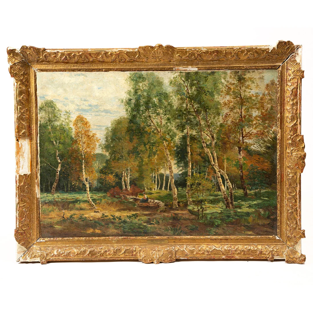 AXEL FAHLCRANTZ. Olja på duk, signerad. — Paintings — Stockholms Auktionsverk Göteborg