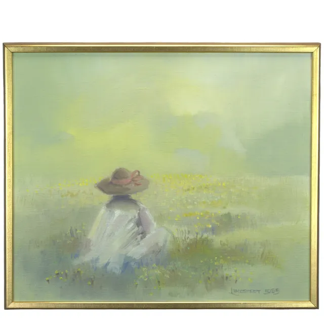 ROLF LINDSTEDT. Olja på duk, "Flickan", signerad, 1985.