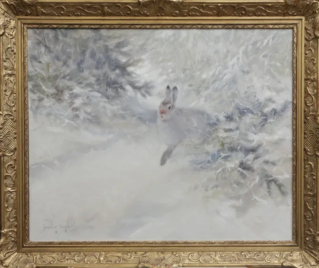 HENNING HOUGAARD. OLJA, på duk, signerad.