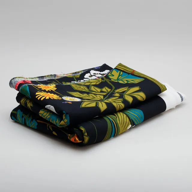 LISBET JOBS. Textil "Aurora", 2 längder, Ljungbergs textiltryck.