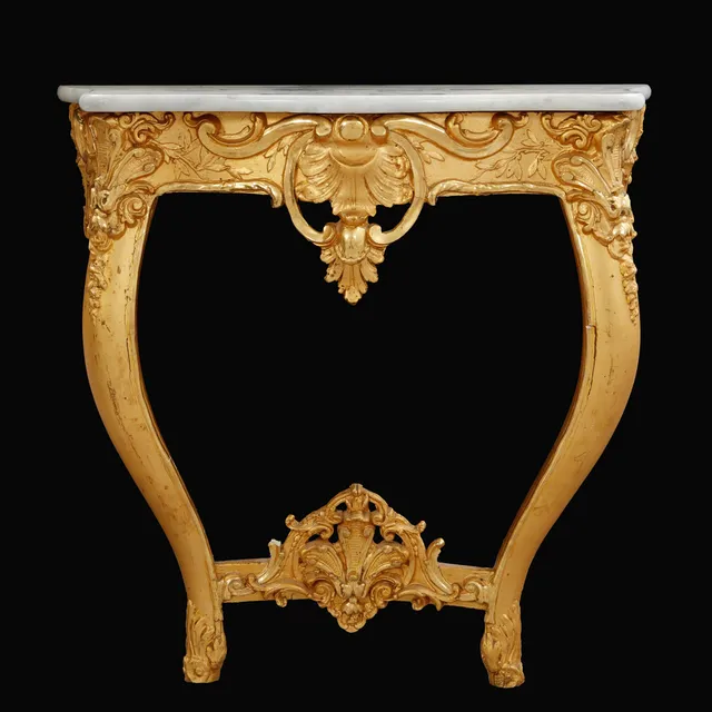 SPEGEL MED KONSOLBORD, 1800-tal.