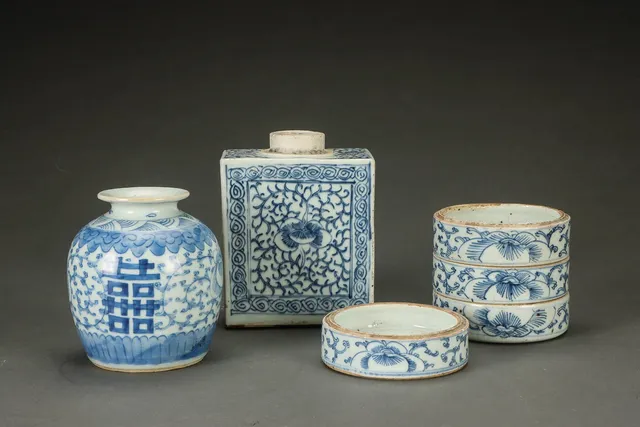 Samling kinesisk porcelæn, 1900-tallet (3)