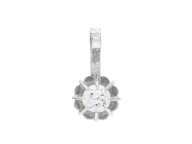 HÄNGE, 18K vitguld, briljantslipade diamanter 0,16 ct, ca TW/VS, vikt 0,4 g.