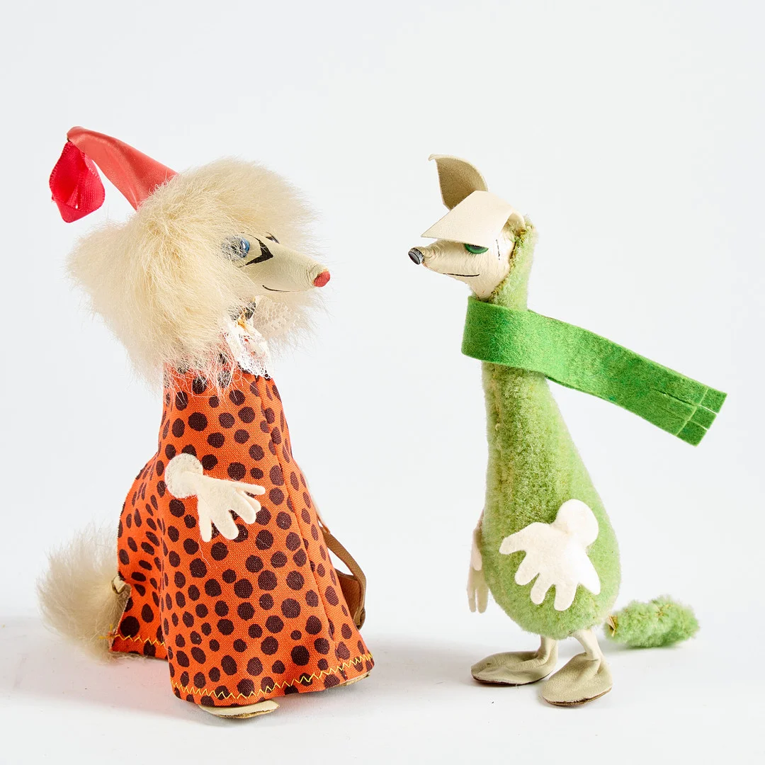 ATELIER FAUNI. Mumindockor, "Filifjonkan" samt "Sniff", 1955-71, Finland. — Dolls & Teddybears — Uppsala Auktionskammare