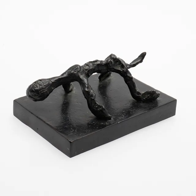 ERIK DIETMAN (1937-2002). "VARIATION I", SKULPTUR, SVARTPATINERAT BRONS.