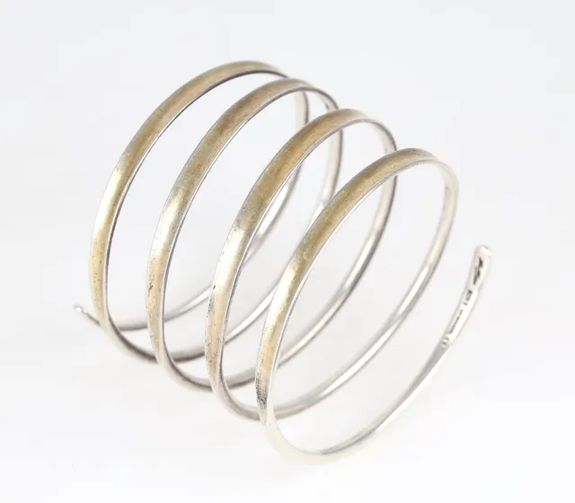 Hans Hansen: A bangle of partly gold-plated sterling silver. Design no. 297.1950s.