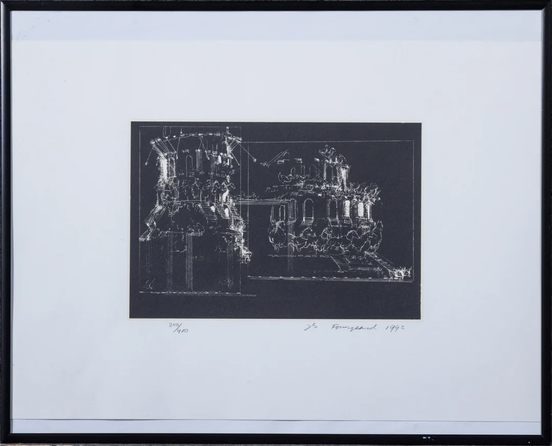 Jes Fomsgaard, litografi, komposition — Paintings and sculptures/Prints and photography — Lauritz