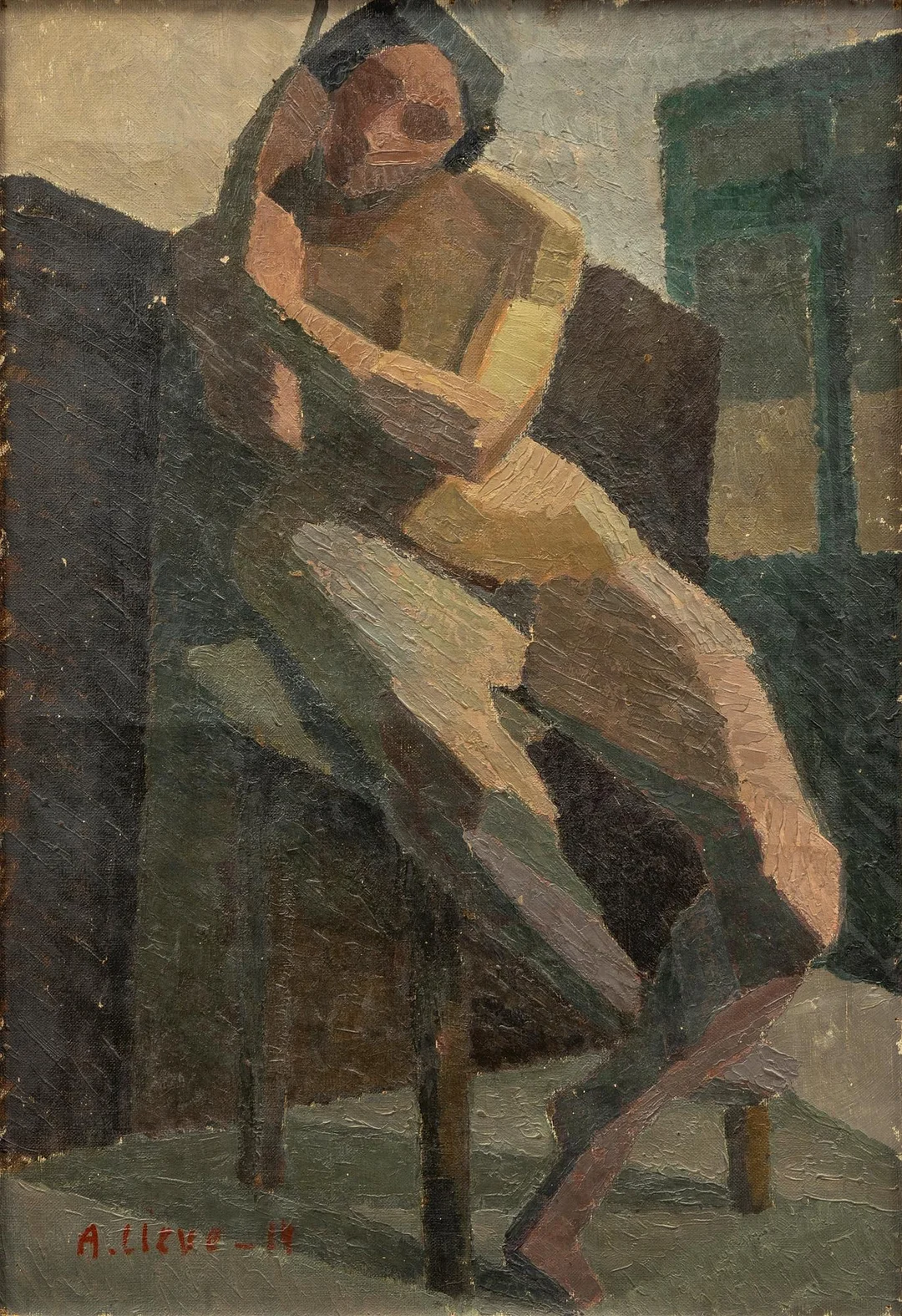 Agnes Cleve, Sittande modell. — Konst/Modern svensk konst — Bukowskis