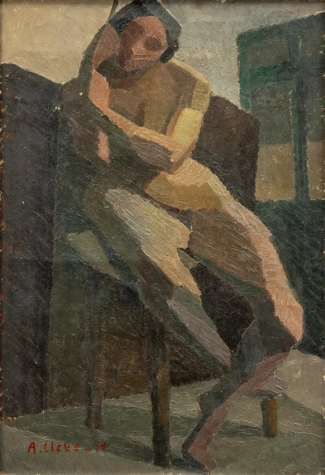 Agnes Cleve, Sittande modell.