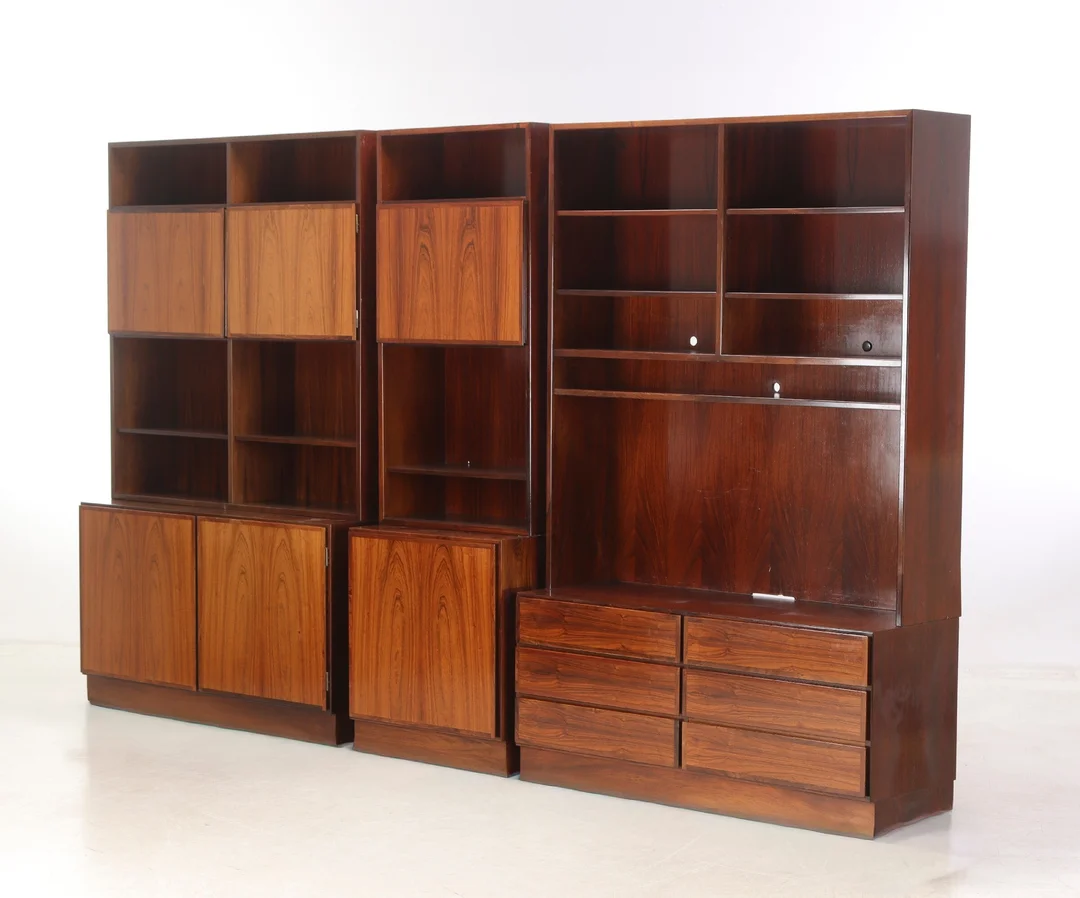 Omann Jun. Shelving system made of rosewood (6) — Furniture/Shelving — Lauritz