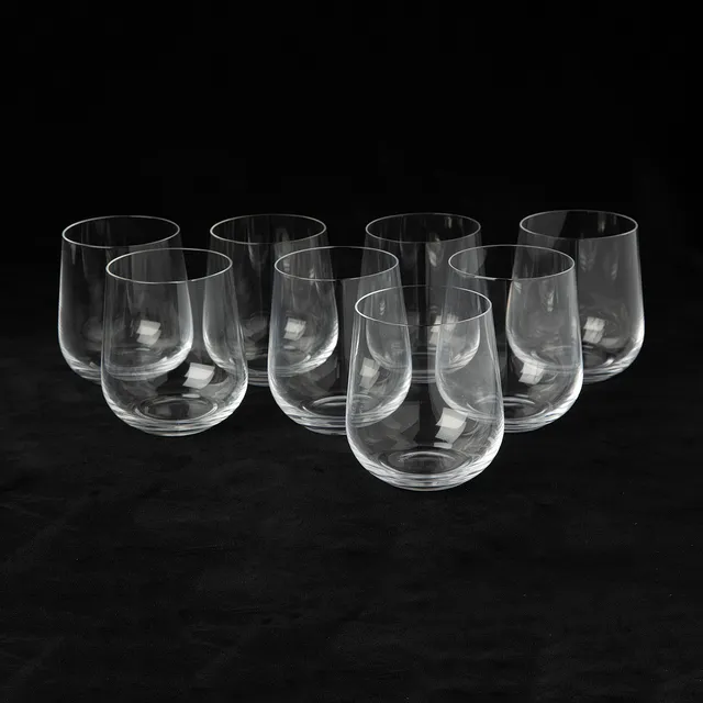 NILS LANDBERG, glas, "Illusion", tumbler, 8 st, Orrefors.