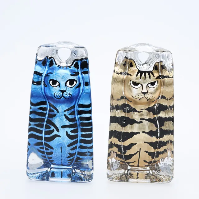 RENATE STOCK. SKULPTURER, glas 2 st Sea glasbruk.