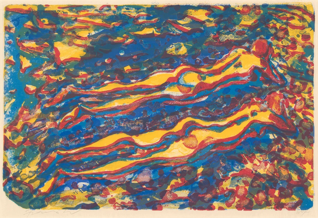 Widerberg, Frans — "To piker" 1981 — Kunst/Grafikk — Blomqvist
