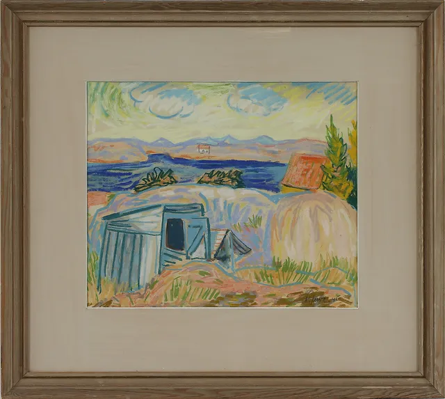 KNUT IRWE. pastell, signerad- 45.