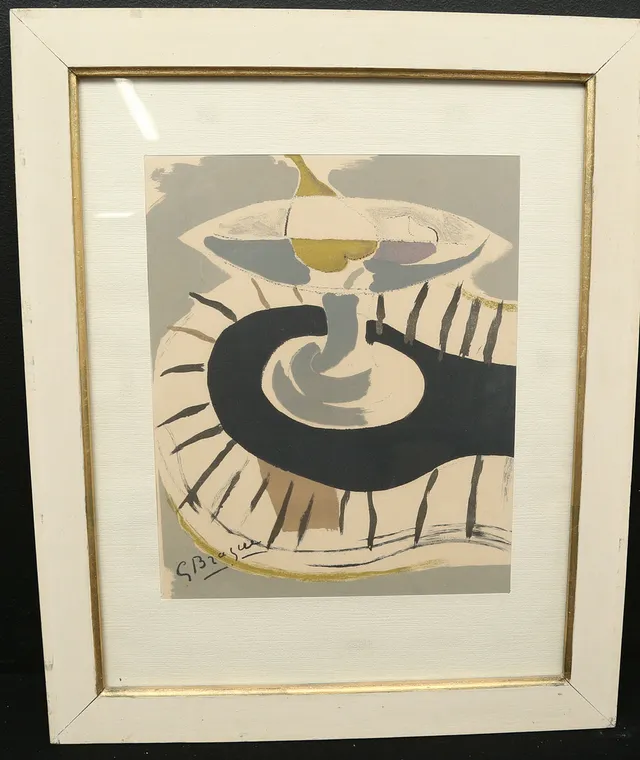 GEORGE BRAQUE. EFTER. litografi, signerad i trycket.
