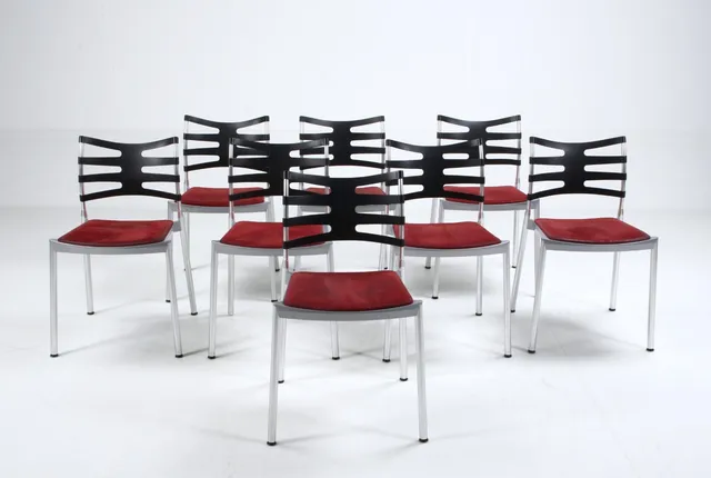 Kasper Salto. Eight chairs, model 'Ice' (8)