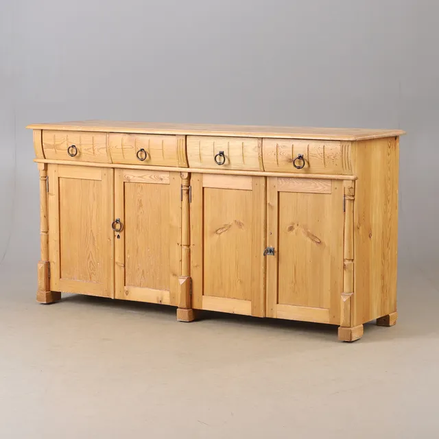 SIDEBOARD, furu, nyrenässans.