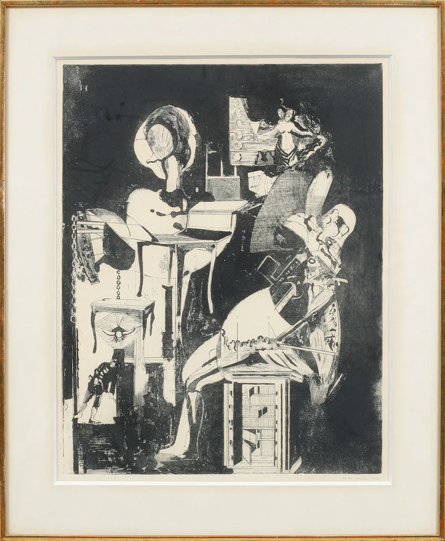 ENDRE NEMES. Litografi, signerad och daterad 1968. — Engravings & Prints — Göteborgs Auktionsverk