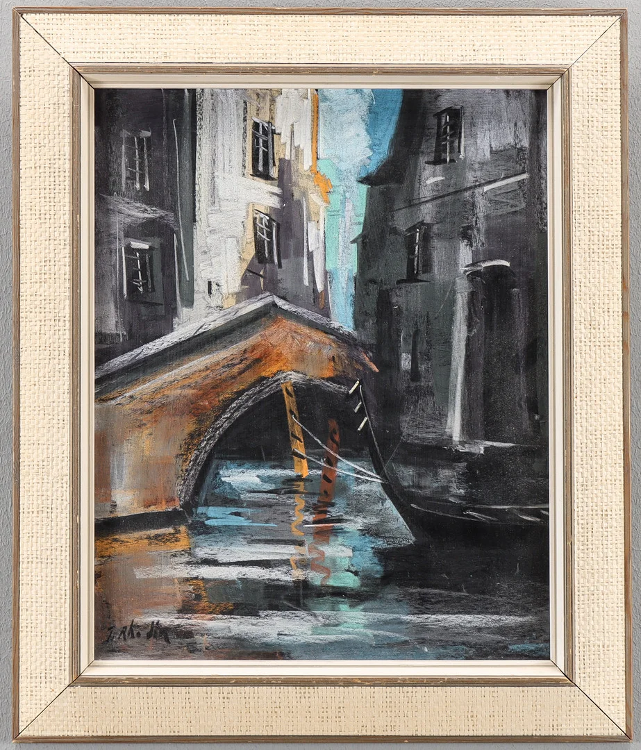 TEDDE RHODIN. Olja på pannå, signerad. — Paintings — Karlstad Hammarö Auktionsverk