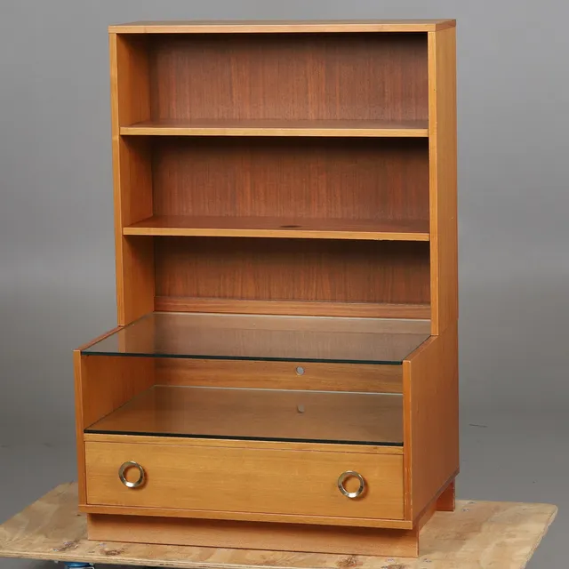 BOKHYLLA, Teak, 1960-tal. 2 delar.