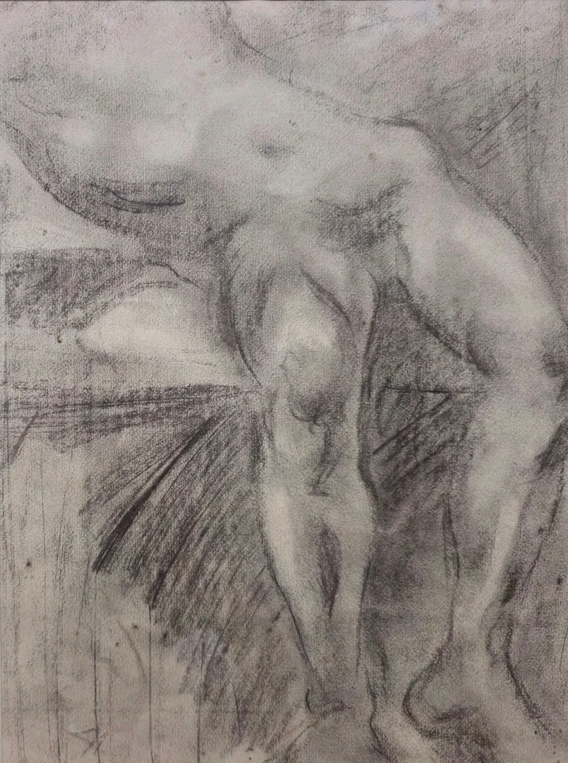 FRANCESC GIMENO. DESNUDO FEMENINO ACADEMICO. LAPIZ SOBRE PAPEL. — Drawings — Barcelona Auctions