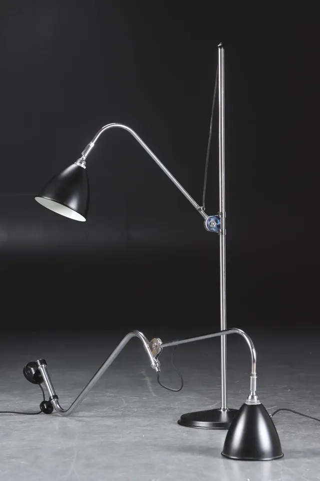 Robert Dudley Best for Bestlite. Standerlampe samt væglampe, model BL3S/ BL10 - sort (2)